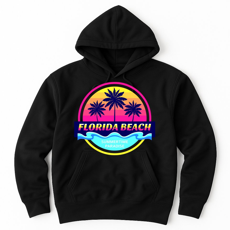 Florida Beach Retro Hoodie