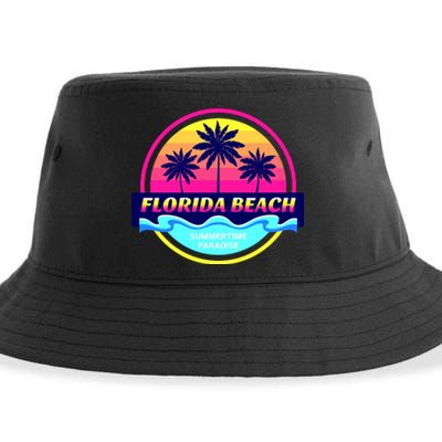 Florida Beach Retro Sustainable Bucket Hat