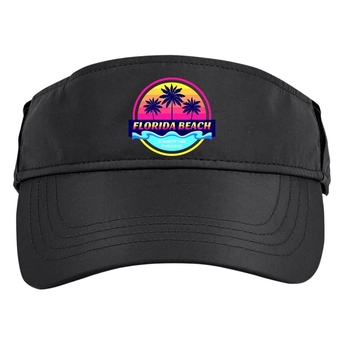 Florida Beach Retro Adult Drive Performance Visor
