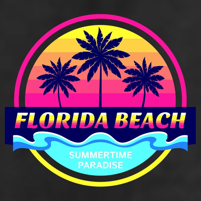 Florida Beach Retro Adult Drive Performance Visor
