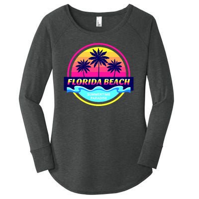 Florida Beach Retro Women's Perfect Tri Tunic Long Sleeve Shirt