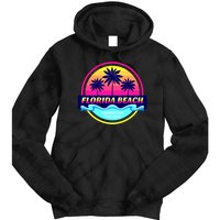 Florida Beach Retro Tie Dye Hoodie