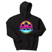 Florida Beach Retro Kids Hoodie