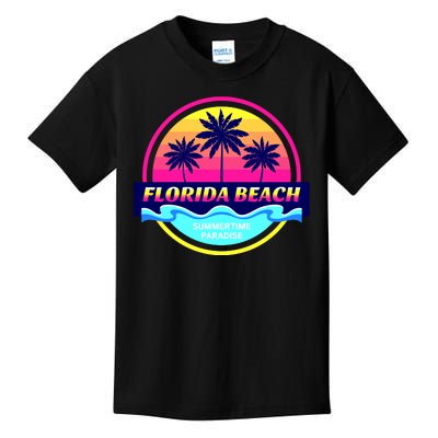 Florida Beach Retro Kids T-Shirt