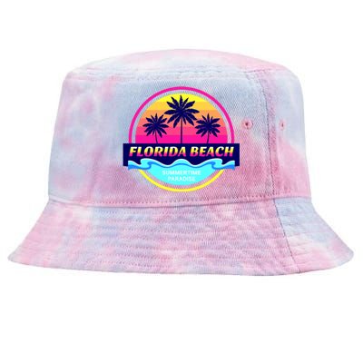 Florida Beach Retro Tie-Dyed Bucket Hat