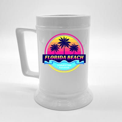 Florida Beach Retro Beer Stein