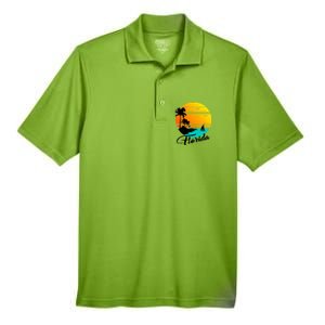 Florida Beach Sunset Men's Origin Performance Pique Polo