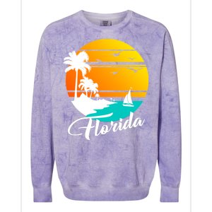 Florida Beach Sunset Colorblast Crewneck Sweatshirt