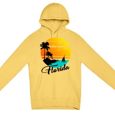 Florida Beach Sunset Premium Pullover Hoodie