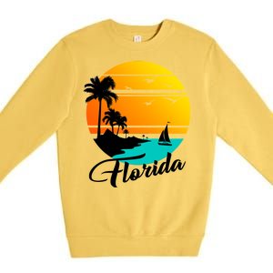 Florida Beach Sunset Premium Crewneck Sweatshirt