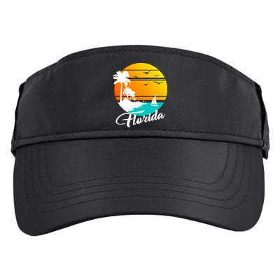 Florida Beach Sunset Adult Drive Performance Visor