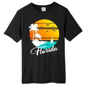 Florida Beach Sunset Tall Fusion ChromaSoft Performance T-Shirt