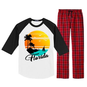 Florida Beach Sunset Raglan Sleeve Pajama Set