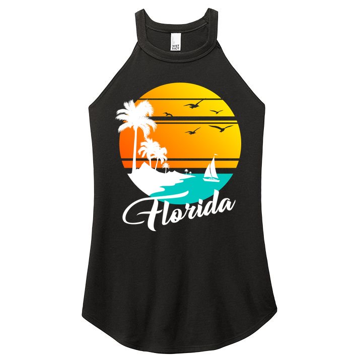 Florida Beach Sunset Women's Perfect Tri Rocker Tank