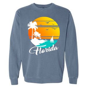 Florida Beach Sunset Garment-Dyed Sweatshirt