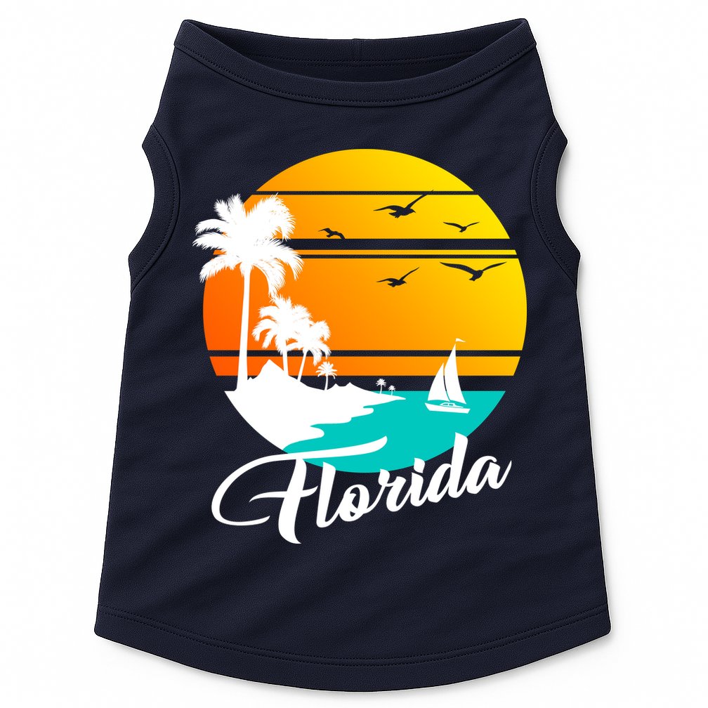 Florida Beach Sunset Doggie Tank