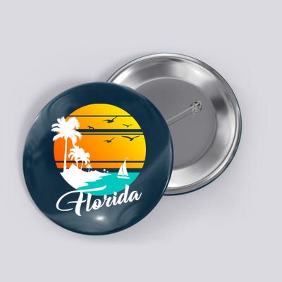 Florida Beach Sunset Button