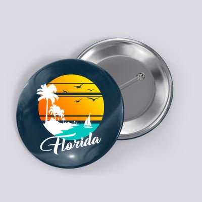 Florida Beach Sunset Button