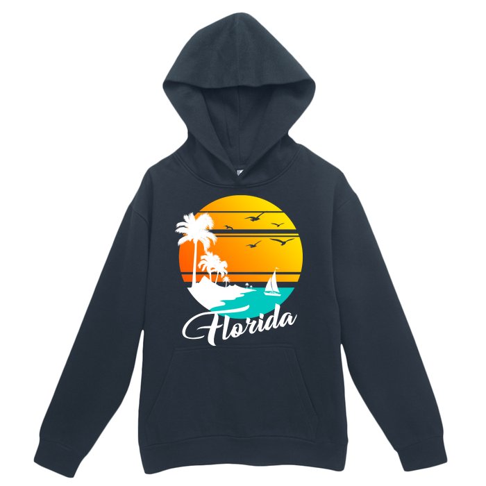 Florida Beach Sunset Urban Pullover Hoodie