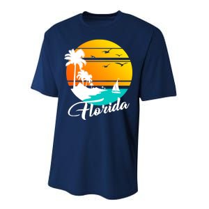 Florida Beach Sunset Performance Sprint T-Shirt