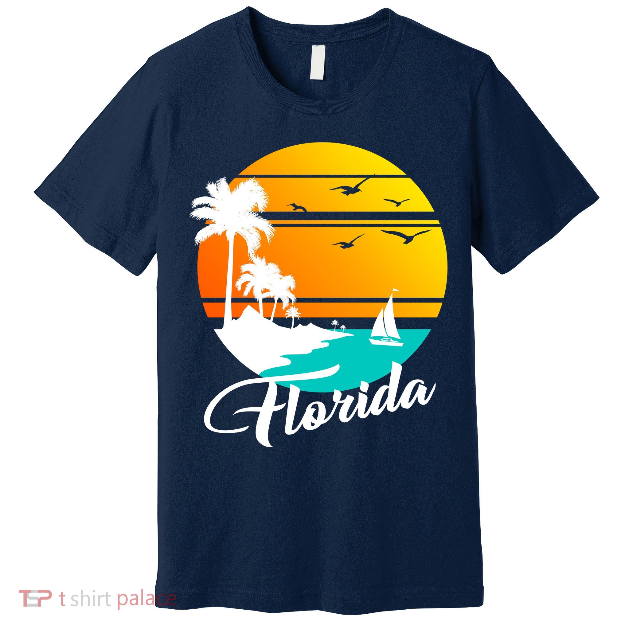 Florida Beach Sunset Premium T-Shirt