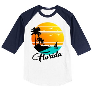 Florida Beach Sunset Baseball Sleeve Shirt