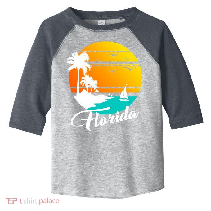 Florida Beach Sunset Toddler Fine Jersey T-Shirt