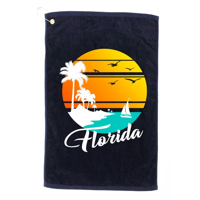 Florida Beach Sunset Platinum Collection Golf Towel