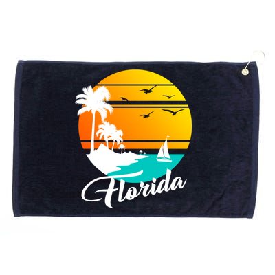 Florida Beach Sunset Grommeted Golf Towel