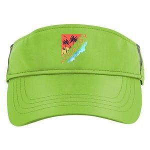 Florida Beach Vacation Adult Drive Performance Visor