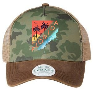 Florida Beach Vacation Legacy Tie Dye Trucker Hat