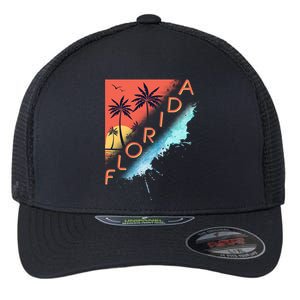 Florida Beach Vacation Flexfit Unipanel Trucker Cap