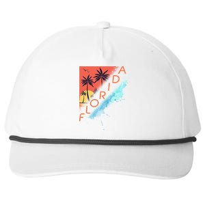 Florida Beach Vacation Snapback Five-Panel Rope Hat