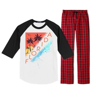 Florida Beach Vacation Raglan Sleeve Pajama Set