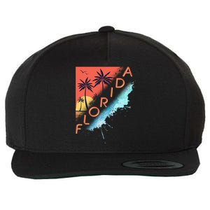 Florida Beach Vacation Wool Snapback Cap