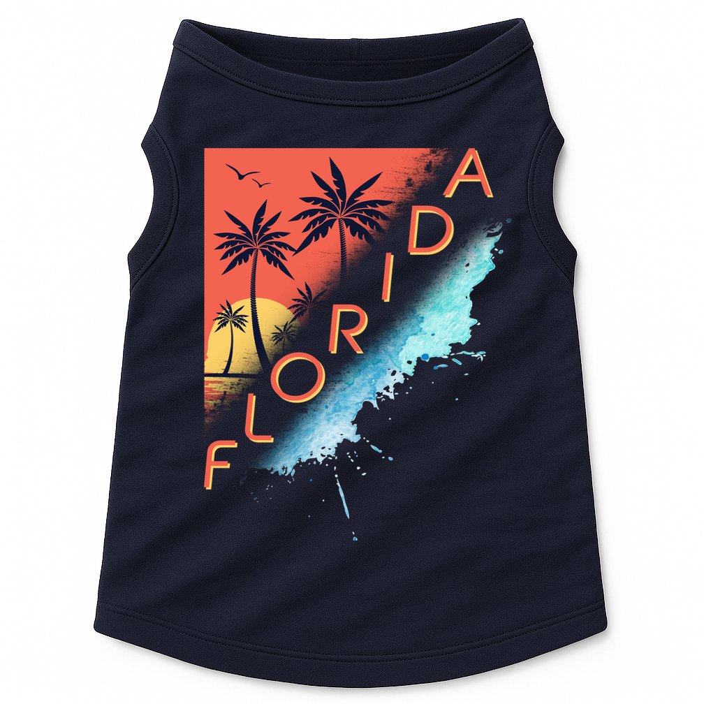 Florida Beach Vacation Doggie Tank