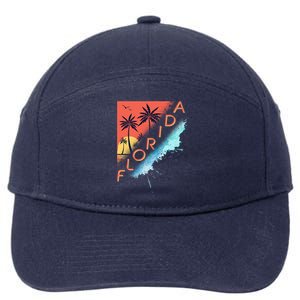 Florida Beach Vacation 7-Panel Snapback Hat