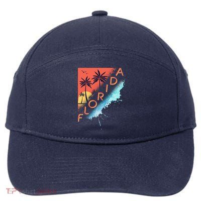 Florida Beach Vacation 7-Panel Snapback Hat