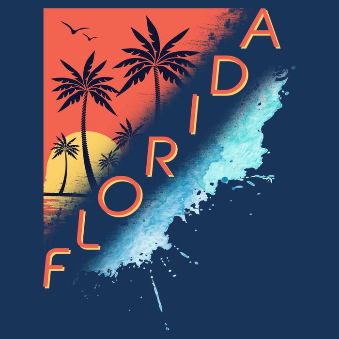 Florida Beach Vacation 7-Panel Snapback Hat
