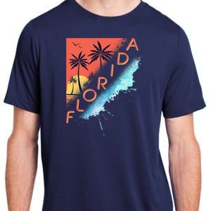 Florida Beach Vacation Adult ChromaSoft Performance T-Shirt