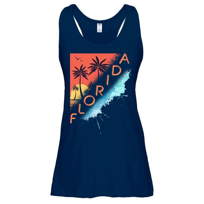 Florida Beach Vacation Ladies Essential Flowy Tank