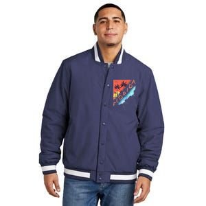 Florida Beach Vacation Insulated Varsity Jacket