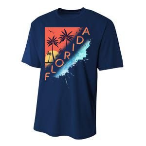 Florida Beach Vacation Performance Sprint T-Shirt