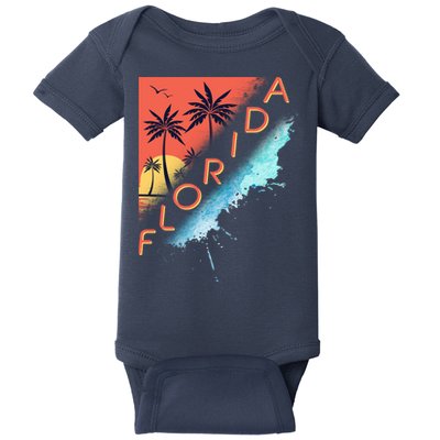 Florida Beach Vacation Baby Bodysuit