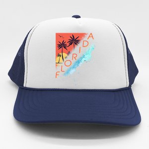 Florida Beach Vacation Trucker Hat