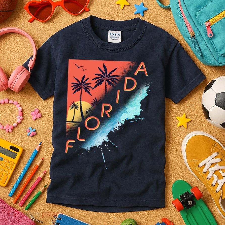 Florida Beach Vacation Kids T-Shirt