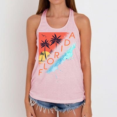 Florida Beach Vacation Women's Knotted Racerback Tank