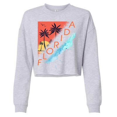 Florida Beach Vacation Cropped Pullover Crew