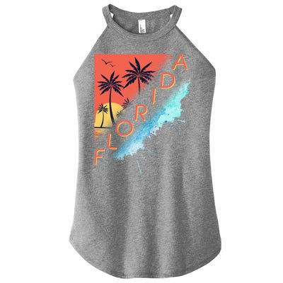 Florida Beach Vacation Women’s Perfect Tri Rocker Tank