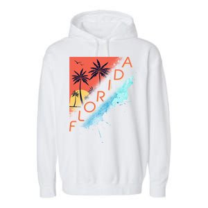 Florida Beach Vacation Garment-Dyed Fleece Hoodie